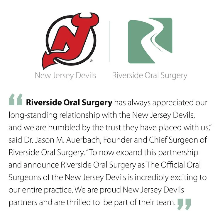 New Jersey Devils & Riverside Oral Surgery Partnership